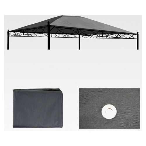 Ersatzbezug für Dach der Pergola Cadiz 4x3m - grau