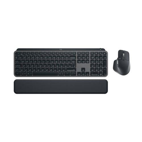 LOGITECH Tastatur "MX Keys Combo for Bussiness", grau (grau, schwarz), B:5,8cm H:17,4cm T:13,9cm, Tastaturen, Tastatur