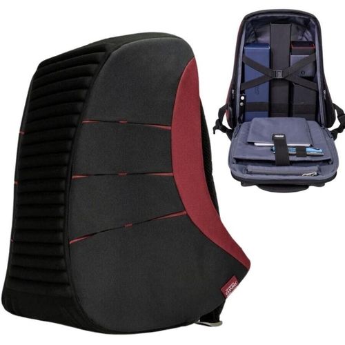 Ultimate Guard: Ammonite Anti-Diebstahl-Rucksack Schwarz/Rot – Exklusivmodell 2020