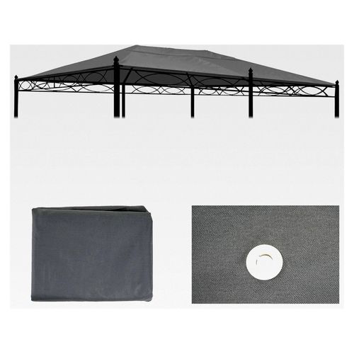 Ersatzbezug für das Dach der Pergola Cadiz 5x3m - grau