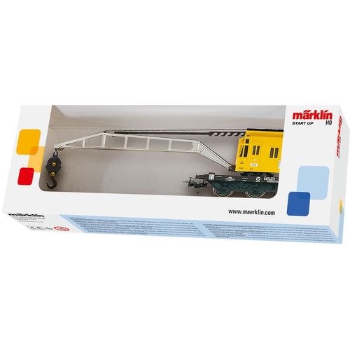 Güterwagen MÄRKLIN "Märklin Start up - Kranwagen - 4671", gelb, Modelleisenbahn-Fahrzeuge, Kinder, Güterwagen, Made in Europe