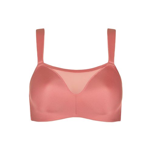 Sport-BH LISCA "Sport BH ohne Bügel Lifestyle", Damen, Gr. 75, Cup E, rosa (rose porcelain), Stoff, Obermaterial: 80% Polyamid PA. 20% Elasthan EL., BHs Sport-BH