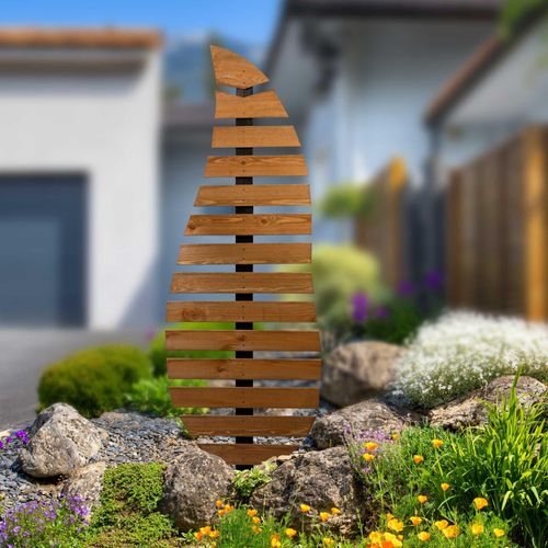 Rankhilfe DOBAR "Design Rankgitter "Komplexus", natur, B:58,5cm H:175cm T:6cm, Massivholz, Metall, Rankhilfen, Rankhilfe, 58,5 x 6 x 175 cm (L x B x H)