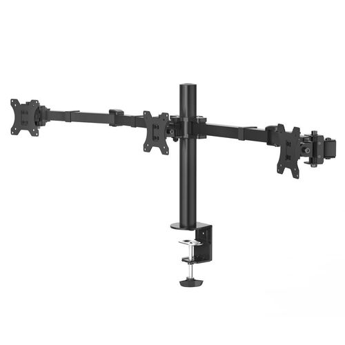HAMA Monitor-Halterung "Bildschirm Halterung, 33-69cm(13"-27") 3 Monitore", schwarz, B:43,8cm H:11,9cm T:53,2cm, Gerätehalterungen, Monitor-Halterung