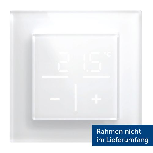 HOMEMATIC IP Smart-Home-Zubehör "Glas-Wandthermostat", weiß, B:12,5cm H:5cm T:12,5cm, Smart-Home-Stationen, Smart-Home-Zubehör