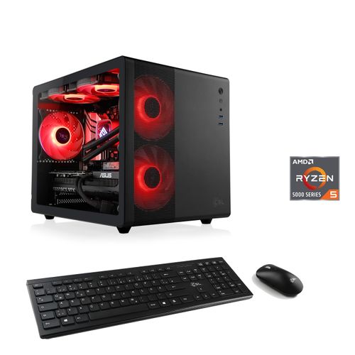 CSL PC "Cube V24191", schwarz, Microsoft Windows 11 Home (64 Bit), 32 GB RAM 1.000 GB SSD, Desktop-PCs, PC