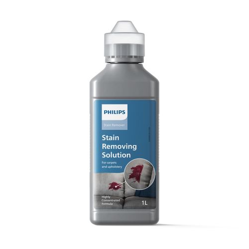 PHILIPS Flüssigreiniger "XV1732/01, Reinigungsmittel für Philips Fleckenreiniger XW3192/XW3193", transparent (farblos), 1.000ml, Reinigungsmittel, haustier- und familienfreundlich, 25 Reinigungsvorgänge in 1 Flasche, Flüssigreiniger