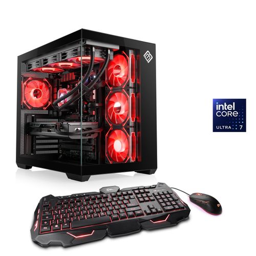 CSL PC "Vitrum Advanced V24554", schwarz, Microsoft Windows 11 Home (64 Bit), 32 GB RAM 1.000 GB SSD, Desktop-PCs, PC