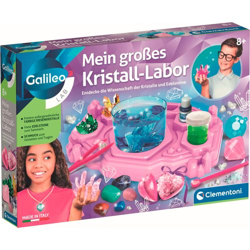 Experimentierkasten CLEMENTONI "Galileo Lab, Mein großes Kristall-Labor", weiß, neutral, Experimentierkästen, Kinder, Experimentierkasten