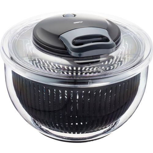 Salatschleuder GEFU "PULLIT", transparent, H:18,5cm Ø:25cm, Kunststoff, Salatschleudern, Salatschleuder, Seilzugantrieb