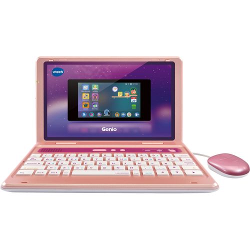 Kindercomputer VTECH "School & Go, Genio Lernlaptop, pink", pink, Kindercomputer, KinderB:25,8cm T:17cm, Kunststoff, Kindercomputer, B:25,8cm T:17cm