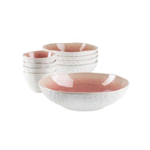 Salatschüssel MÄSER "Frozen", lila (berry), Schüsseln, Salatschüssel