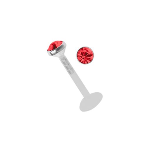 Nasenpiercing ADELIA´S "Piercing Ohrpiercing", rot, Piercings, Damen, Titan, Nasenpiercing