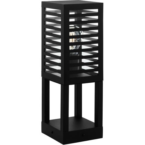 EGLO Stehlampe "ALAMONTE 3", schwarz, H: 45cm, 1 Stk., Leuchten, Stehleuchte in schwarz aus Alu, Stahl - exkl. E27 - 1X60W, Stehlampe