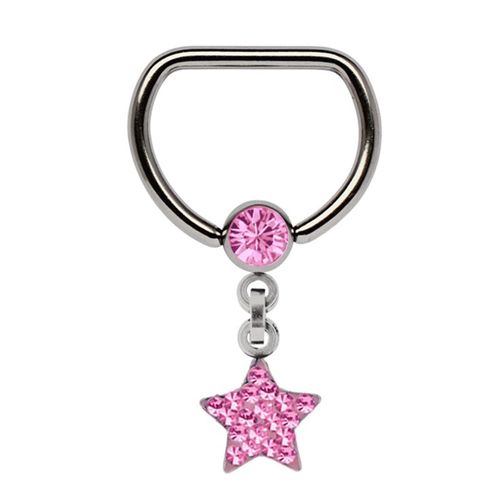 Brustwarzenpiercing ADELIA´S "Piercing Piercing Brustpiercing", pink (rosa), Piercings, Damen, Titan, Brustwarzenpiercing