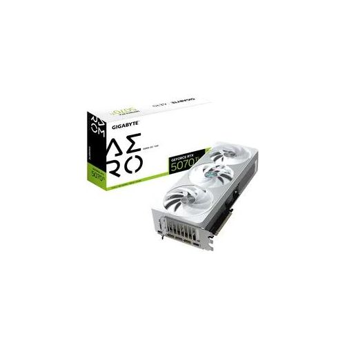 GIGABYTE Grafikkarte "GeForce RTX 5070 Ti AERO OC 16G Grafikkarte - 16GB GDDR7, 256 Bit, PCI", ohne farbbezeichnung, Grafikkarten