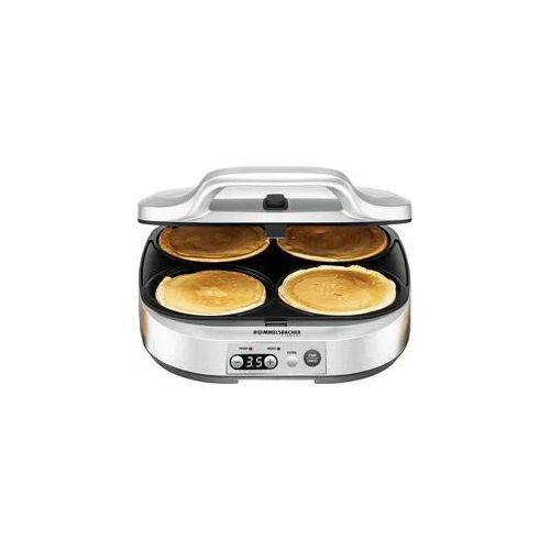 ROMMELSBACHER Waffeleisen "PC 1800 Pancakemaker für süße oder würzige Pancakes", silber, B:36,5cm H:13cm T:31,5cm, Waffeleisen