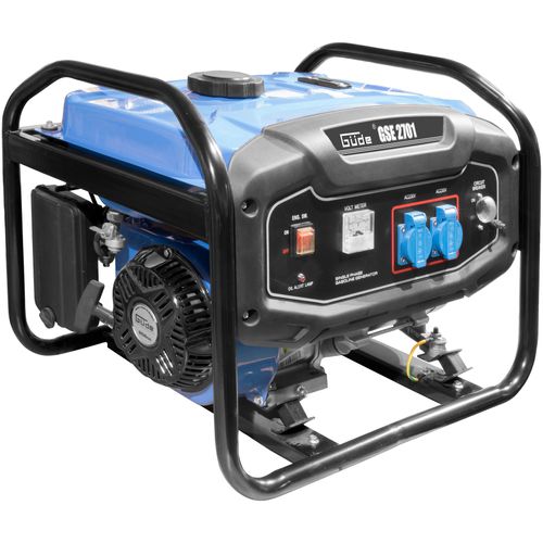 Stromerzeuger GÜDE "GSE 2701", blau, B:47cm H:46cm T:69cm, Stromerzeuger, Stromerzeuger, 2 x Schuko 230 V, 50 Hz