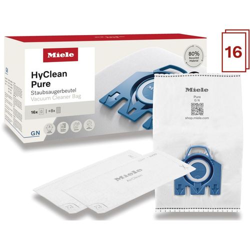 MIELE Staubsaugerbeutel "Miele Original Zubehör -XXL-Pack Staubsaugerbeutel GN HyClean Pure 2.0", weiß, B:17,5cm H:17,8cm T:38,5cm, Staubbeutel, Staubsaugerbeutel