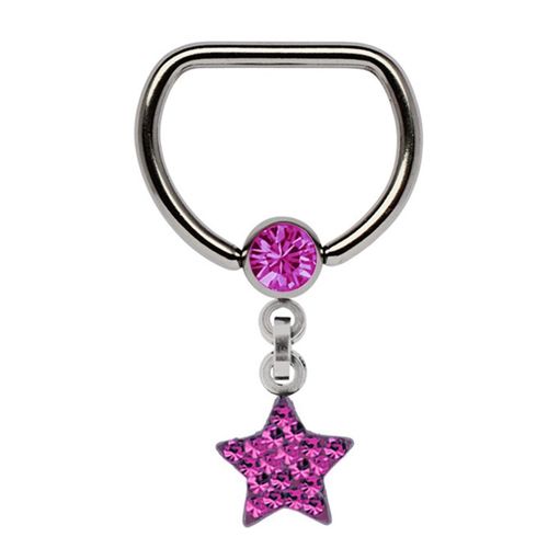 Brustwarzenpiercing ADELIA´S "Piercing Piercing Brustpiercing", pink, Piercings, Damen, Titan, Brustwarzenpiercing