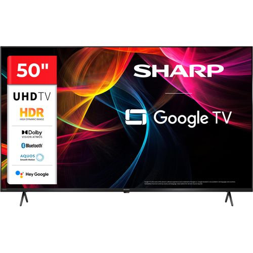 SHARP LED-Fernseher "4T-C50HLx", Energieeffizienz: F, schwarz, 50 ″, Fernseher, LED-Fernseher