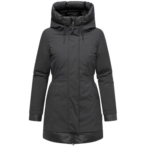Wintermantel NAVAHOO "Wintermantel Winterprinzessin 14", Damen, Gr. XL, schwarz (anthrazit), Obermaterial: 100% Polyester PES. Obermaterial: Futter: 100% Polyester PES. 100% Polyester PES., Mäntel Wintermantel
