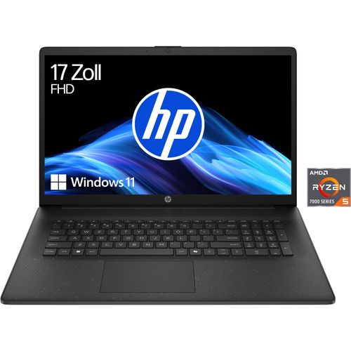 HP Notebook "17-cp AMD", schwarz, 16 GB RAM 512 GB SSD, Ryzen 5, Windows 11 Home, Notebooks, Notebook