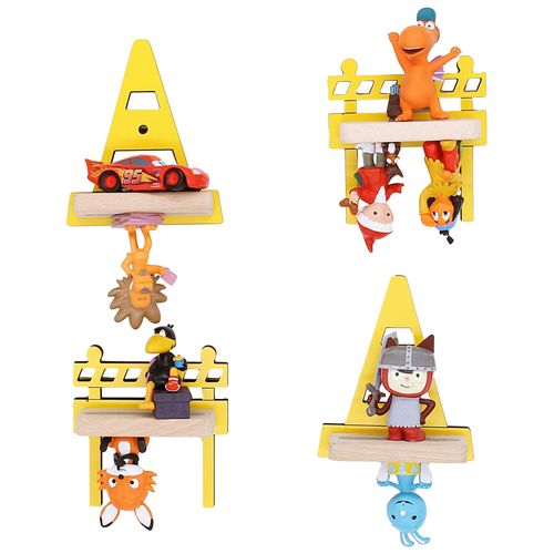 Kinderregal-Set Boarti 4-tlg. Gelb