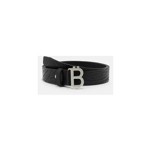 Ledergürtel LLOYD MEN’S BELTS "Lloyd Belts Blockzeit 0329", Damen, Gr. 95, schwarz, Leder, Gürtel Ledergürtel