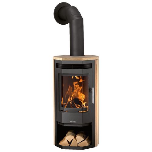 Kaminofen Usedom 5 II, 5,5 kW, Heizleistung: 88 m³, Verkleidung: Sandstein, Sandstein/schwarz