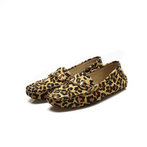 Horsebit Mokassins aus Leder, Damen,  Schwarz, Leder, by Lands' End