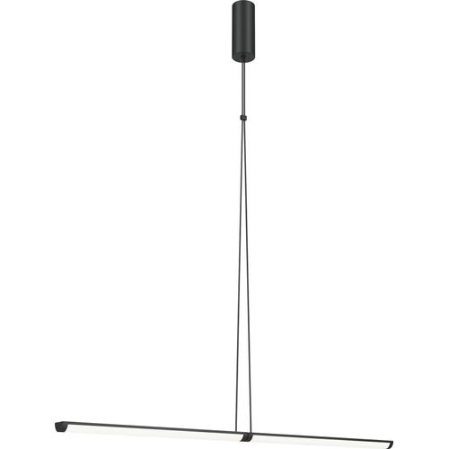 Moderne Hängelampe Tube Supersymmetry LED 205cm, dimmbar, Schwarz/Weiß