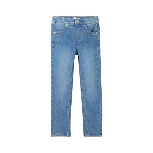 TOM TAILOR Mädchen Treggings Hose im Denim-Look, blau, Uni, Gr. 98