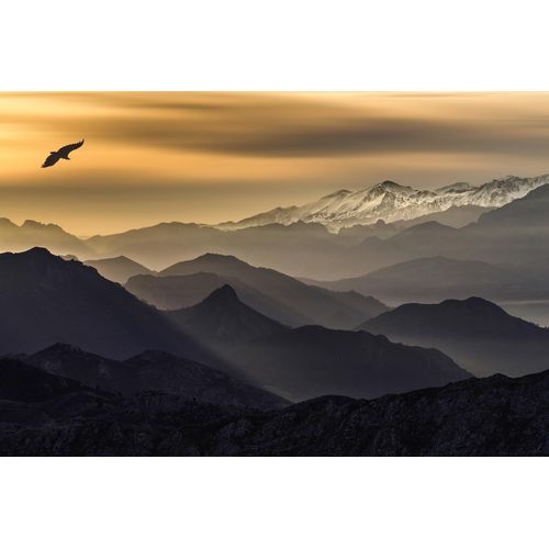 Fototapete PAPERMOON "Photo-Art JUAN I CUADRADO, SCHICHTEN", bunt, B:3m L:2,23m, Vlies, Tapeten