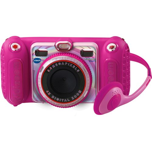 Kinderkamera VTECH "KidiZoom Duo Pro", pink, Fotokameras, KinderB:16,5cm H:9cm T:5,8cm, inkluisve Kopfhörer, B:16,5cm H:9cm T:5,8cm