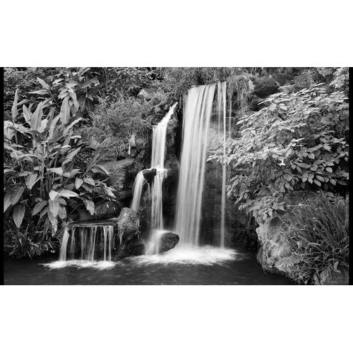 Fototapete PAPERMOON "Schwarzweiss-Wasserfall", bunt, B:3m L:2,2m, Vlies, Tapeten