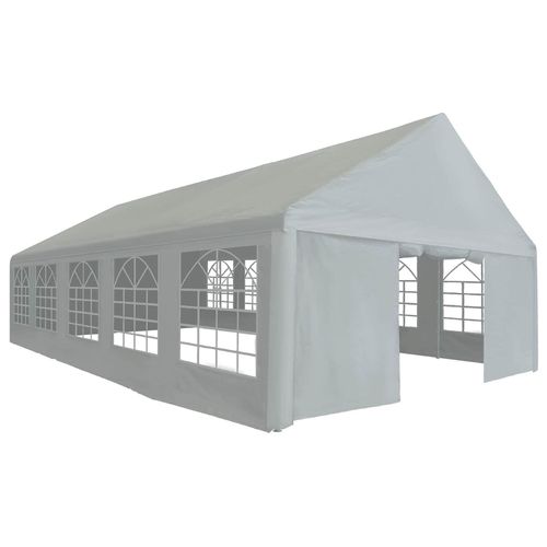 vidaXL Zeltstoff ohne Gestell Grau 10 x 5 m PE
