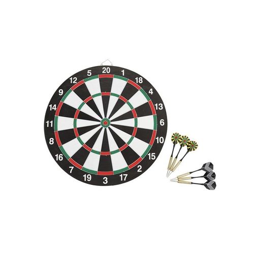 Dartboard with 6 darts