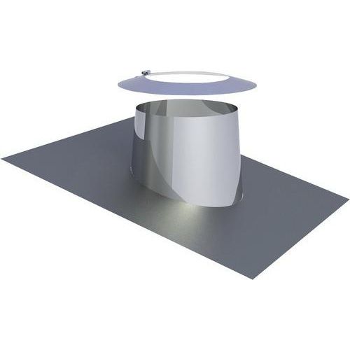 Jeremias DW-ECO Dachdurchführung 5-15° mit Blei- und Wetterkragen 160 mm