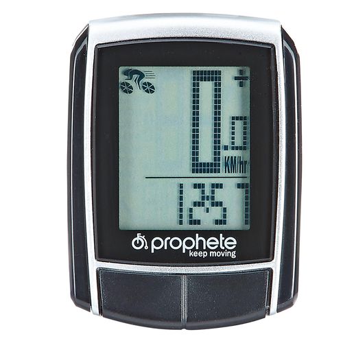 Fahrradcomputer PROPHETE, schwarz, FahrradcomputerB:120mm H:50mm L:192mm, Fahrradcomputer, B:120mm H:50mm L:192mm