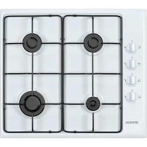 Gasplatte OCEACTG4EW1 mit 4 Kochbereichen, 7500 W Leistung, 58 cm Breite, 51 cm Tiefe