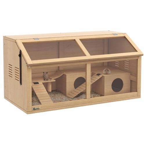 Hamsterk?fig f¹r syrische Hamster und Zwerghamster. mit Plattform. H?ngebr¹cke. H¹tte. 85x45x44 cm
