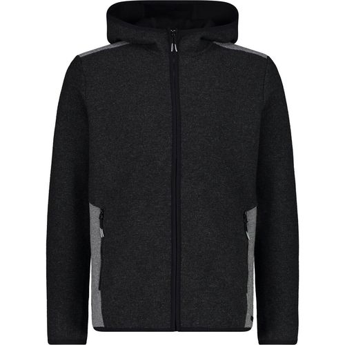 Cmp Man Jacket Fix Hood Carbone Mel.-Nero Carbone Mel.-Nero 58