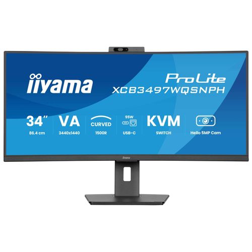 Iiyama Consignment Xcb3497Wqsnph-B1 34 In Uqhd Uw 350Cd/Qm 0.4Ms Usb-C Dock (Lan (Xcb3497Wqsnph-B1)
