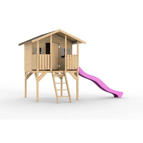 Stelzenhaus Toby inkl. Rutsche pink