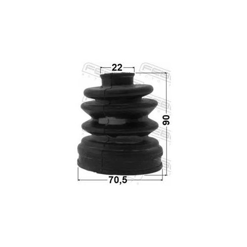 FEBEST Faltenbalgsatz, Antriebswelle 1215-CM10R Getriebeseitig für HYUNDAI SUZUKI BMW 49505-2BA60 49681-2W050 49600-2B900