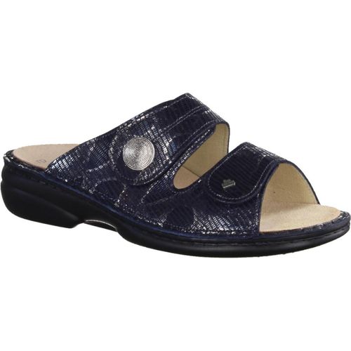 Finn Comfort Sansibar, Damen, Pantolette, Leder, Marine, lose Einlagen, bequem - Marken Finn Comfort, Blau, leder (teyus)