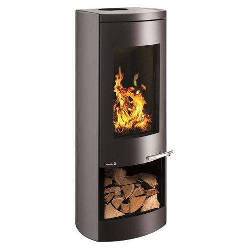 Wamsler Kaminofen | Myra-H Stahl mit Holzfach | 8 kW