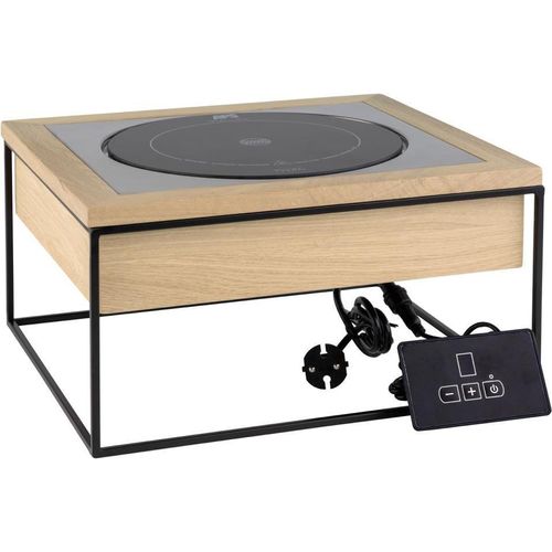 APS 12275 Induktionsstation VALO, 35,4 x 32,5 cm, Höhe 19 cm, Induktionskochplatte Ø 24 cm - 900 W mit Regler