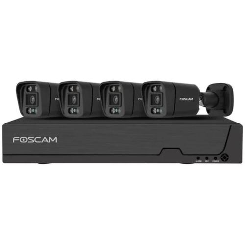 Foscam FNA108E-B4-2T-B PoE Kameraset, 8-Kanal NVR, 2TB, Schwarz